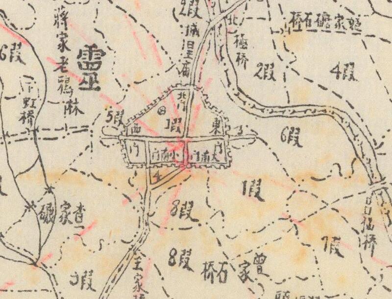 1939年四川《崇宁县分段全图》预览图1