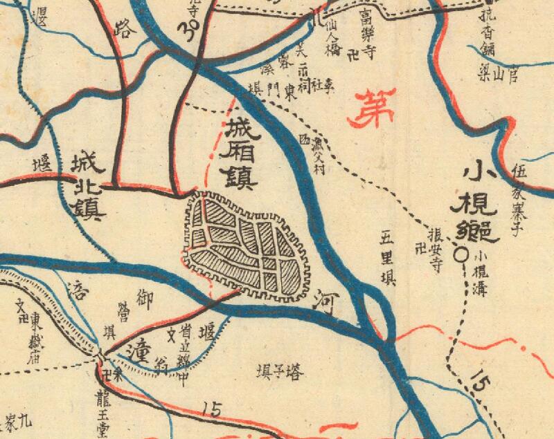 1936年《绵阳县乡镇位置全图》预览图1