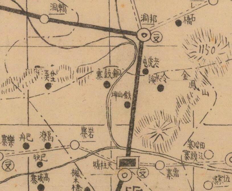 1941年贵州省《天柱县图》预览图1