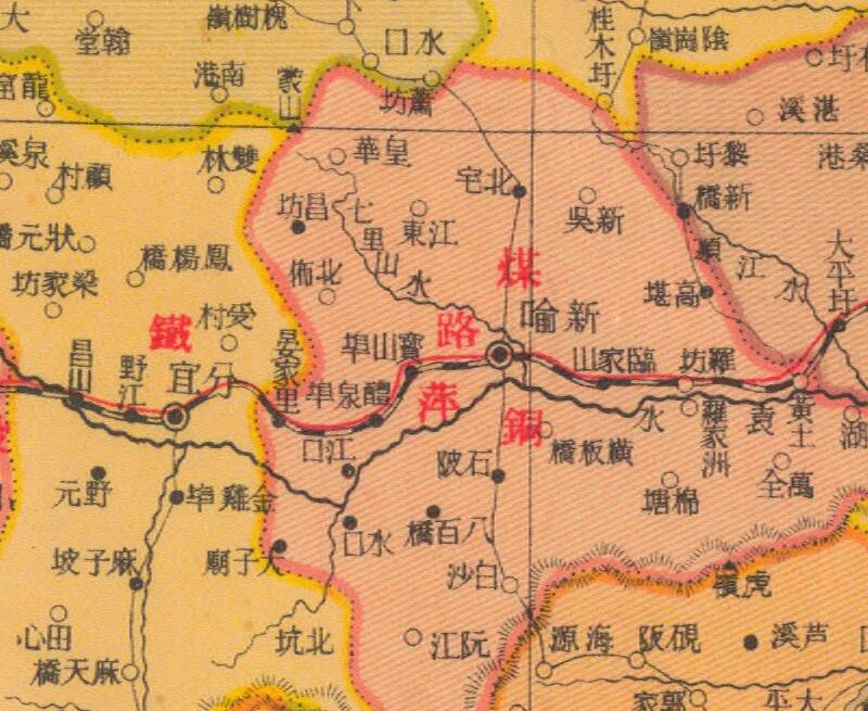 1938年《江西省明细地图》预览图2