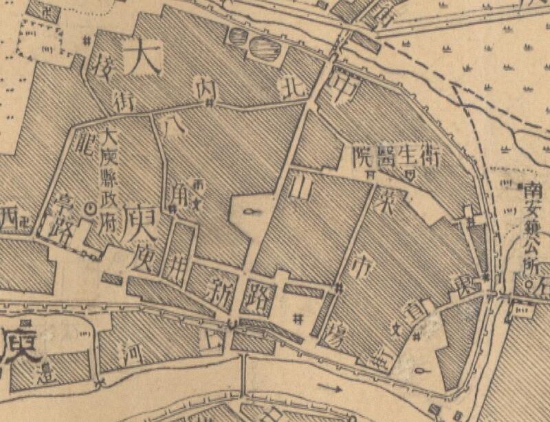 1947年江西《大庾县城厢图》预览图2