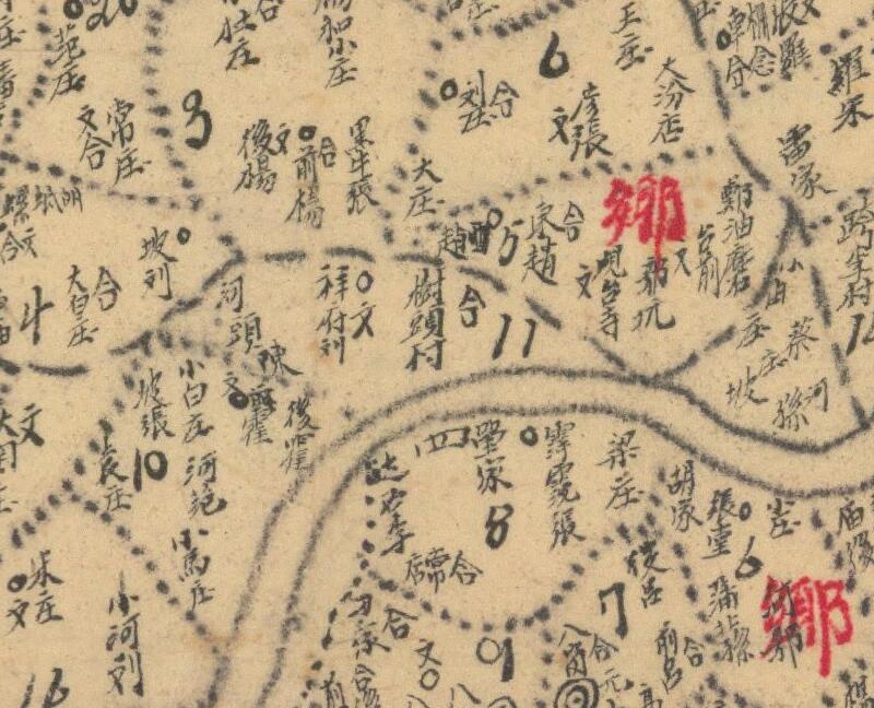 1940年代《河南省中牟县图》预览图2