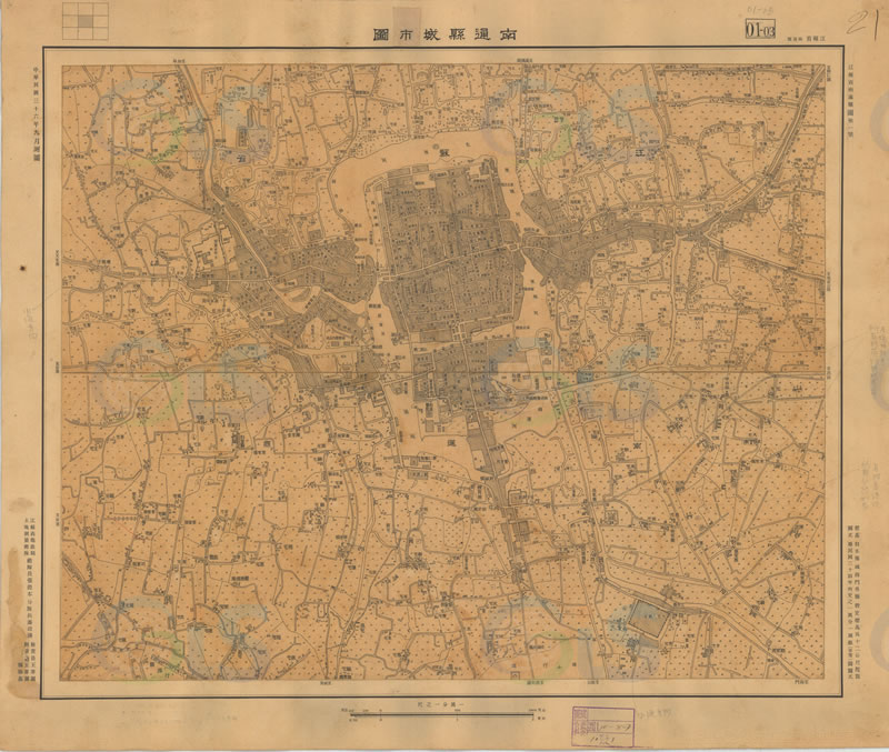 1947年《南通县城市图》预览图