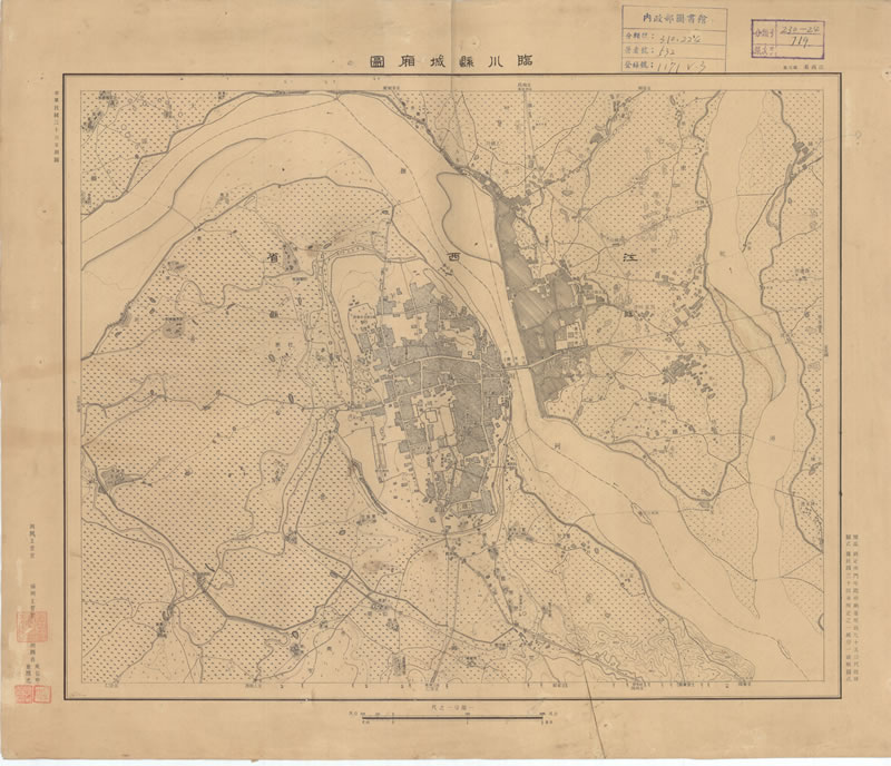 1947年江西《临川县城厢图》预览图