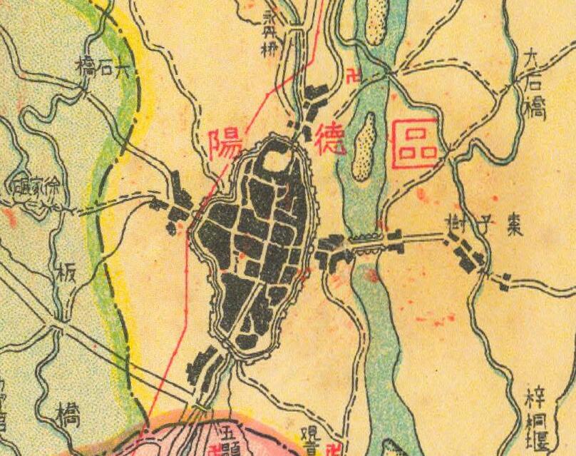 1935年《德阳县全图》预览图1