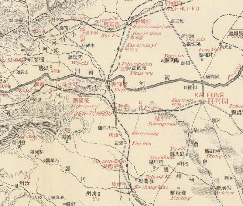 1909年《京汉铁路图》预览图2