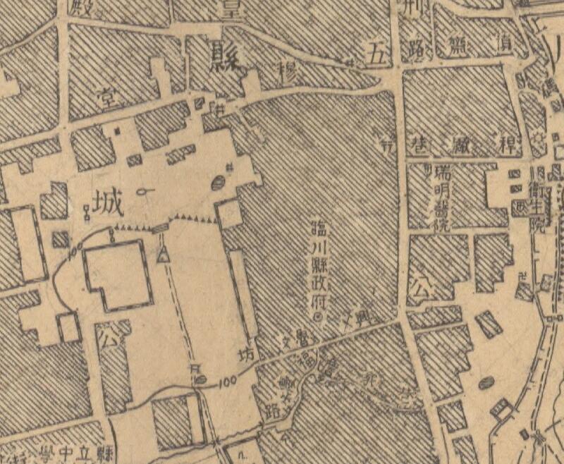 1947年江西《临川县城厢图》预览图2