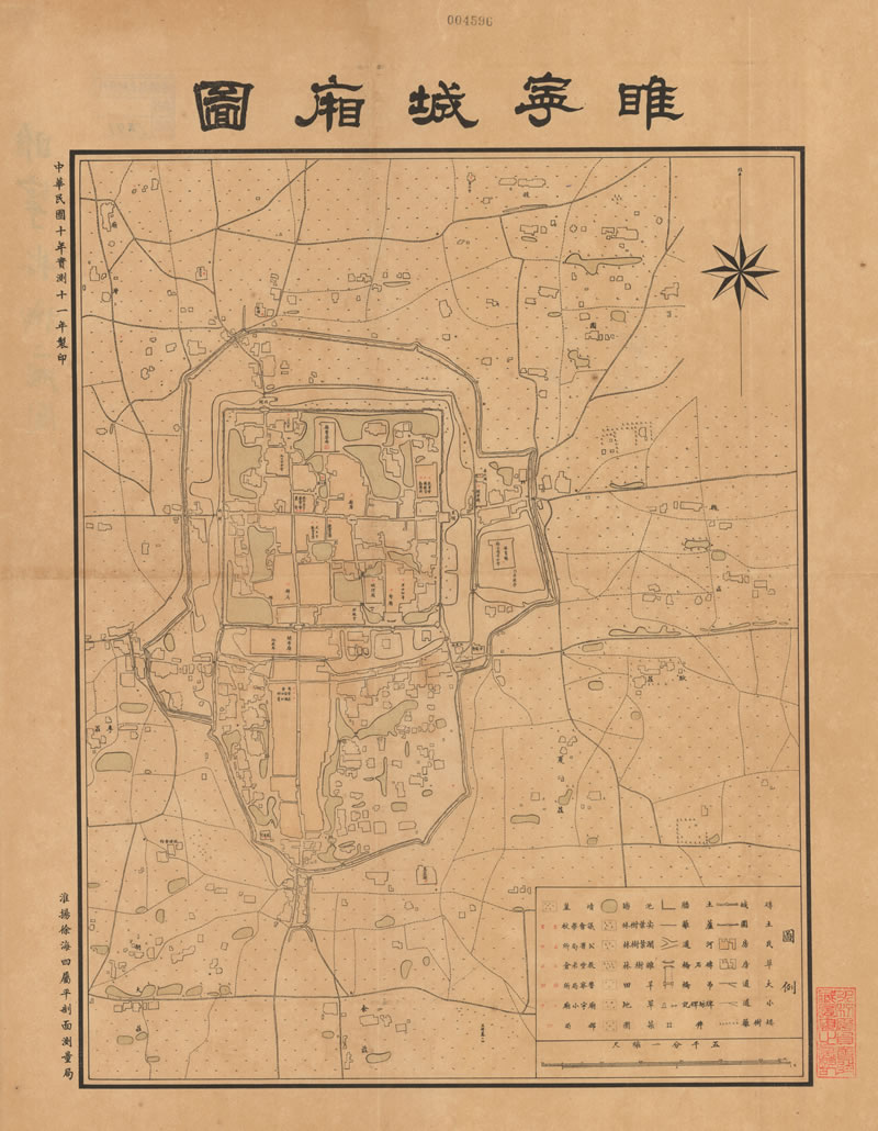 1922年江苏《睢宁城厢图》预览图