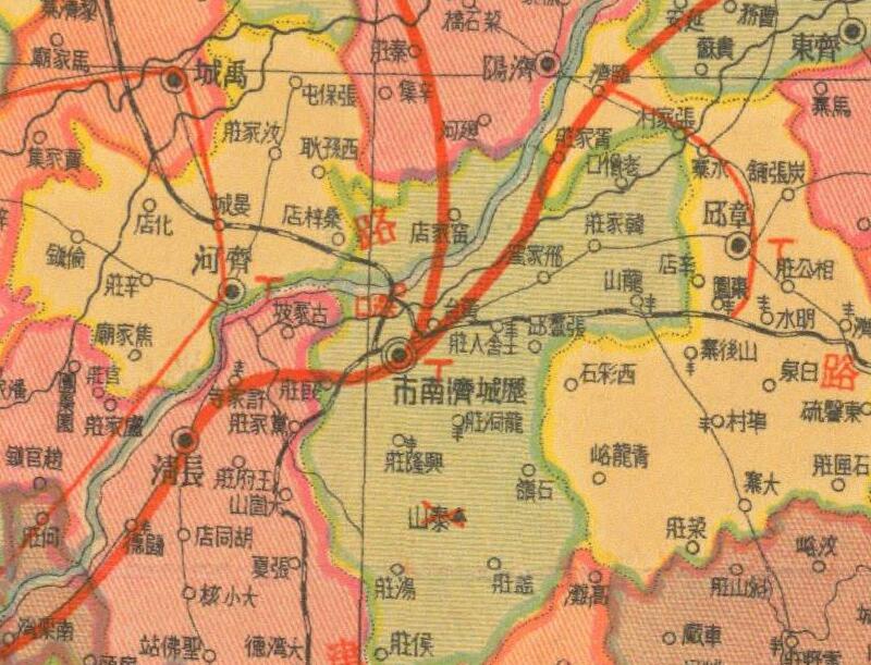 1937年《山东省分县新图》预览图1