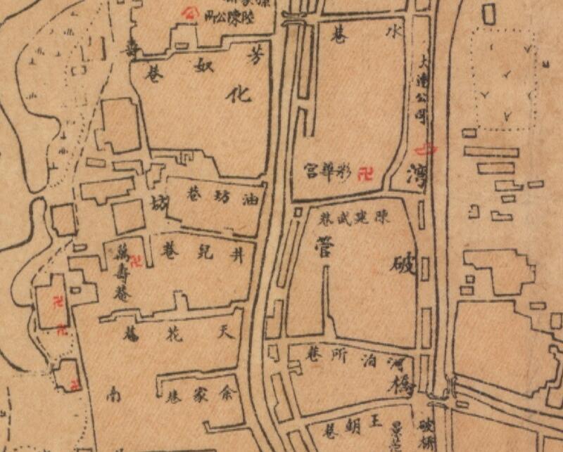 1922年江苏《泰县城厢图》预览图2