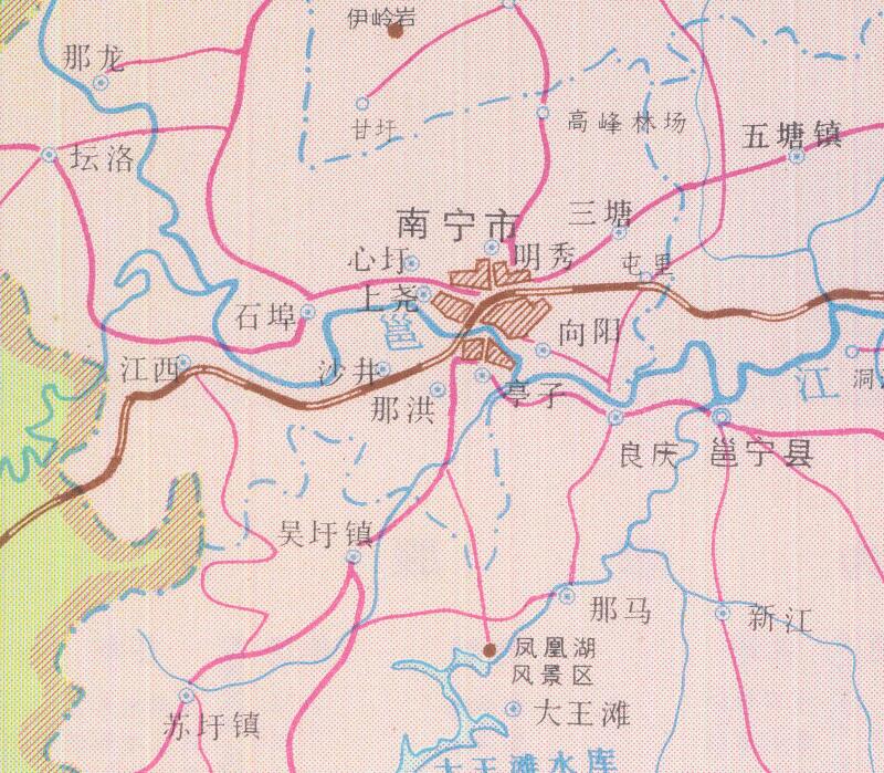 1986年《南宁交通图》预览图2