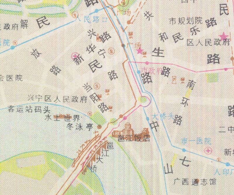 1986年《南宁交通图》预览图3