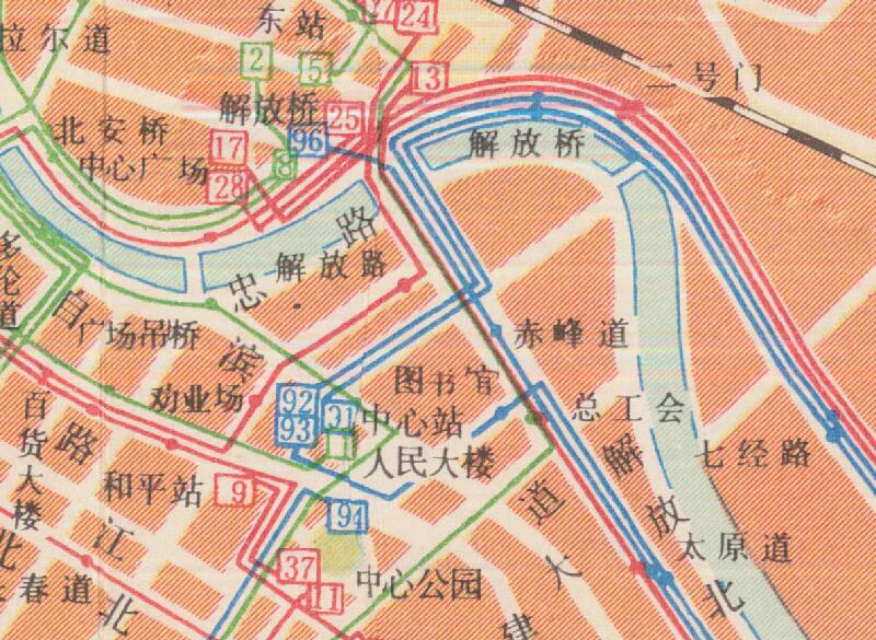 1981年《天津交通图》预览图3