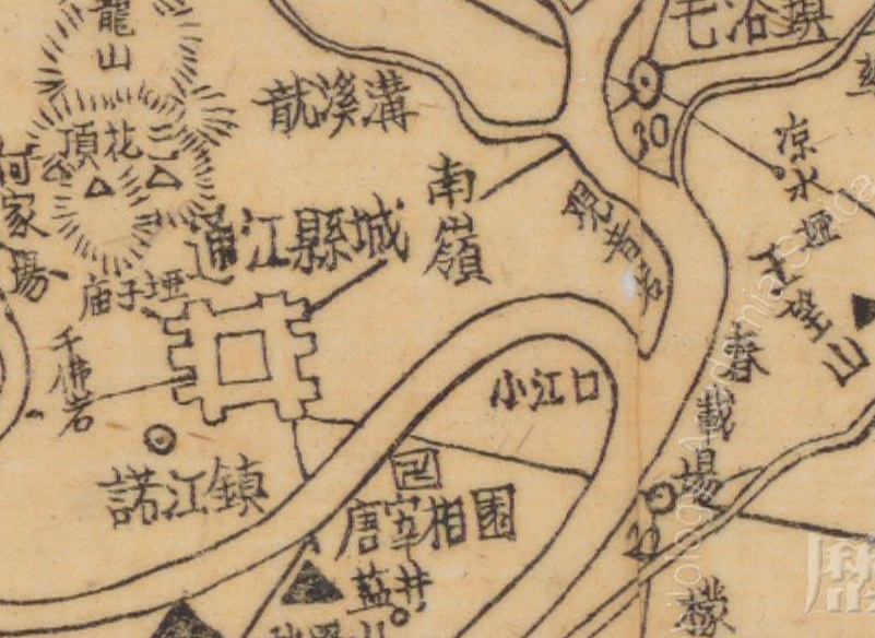 1944年四川《通江县图》预览图1