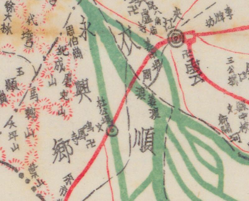 1945年四川《夹江县地图》预览图1