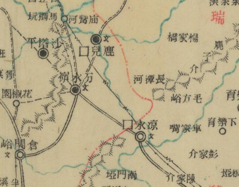 1942年湖南《桑植县图》预览图1