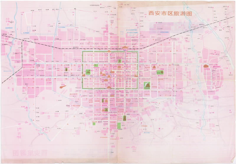 1985年《西安旅游图》预览图1