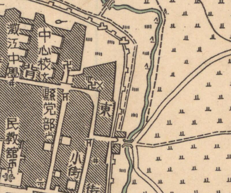 1949年云南《澄江县城市图》预览图2