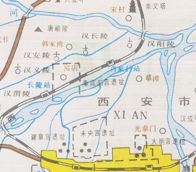 1985年《西安旅游图》预览图2