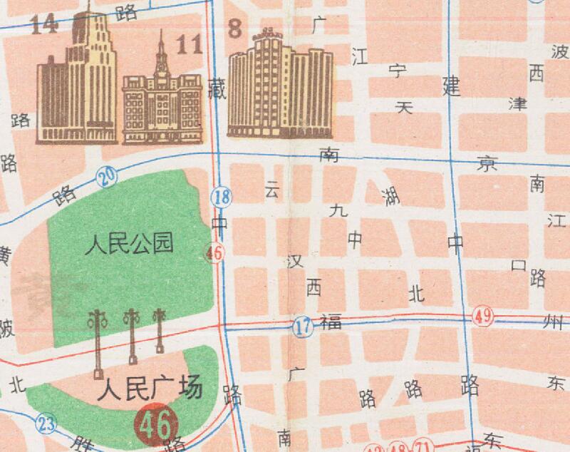 1973年《上海市交通图》预览图3