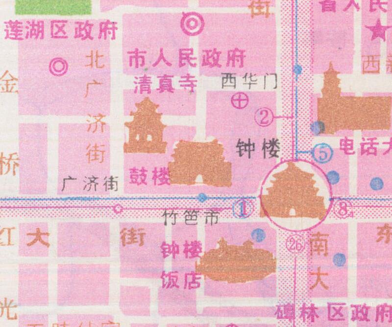 1985年《西安旅游图》预览图3