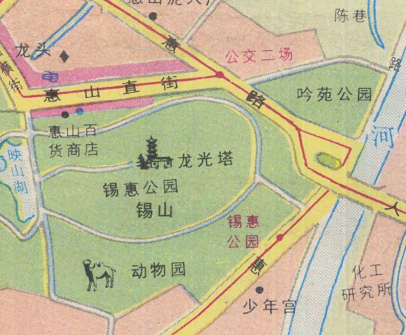 1987年《无锡旅游图》预览图4