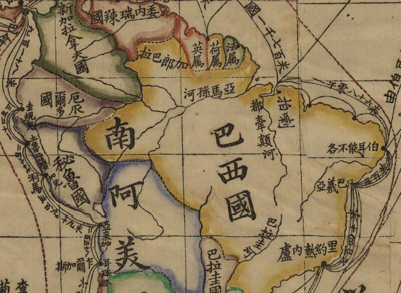 1875年《地球五大洲全图》预览图3