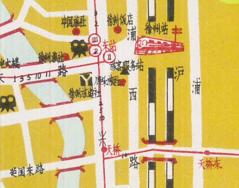 1990年前后《徐州旅游图》预览图3