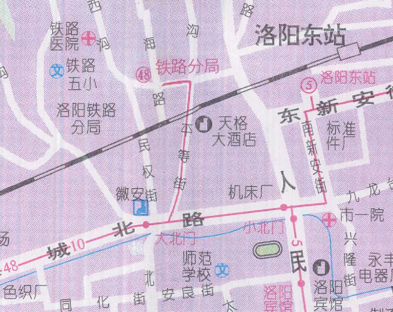 1999年《洛阳市交通旅游图》预览图3