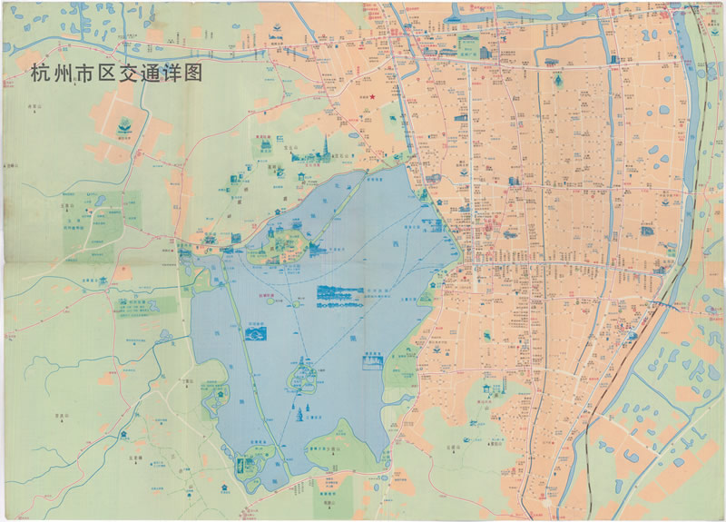 1990年《杭州旅游图》预览图1