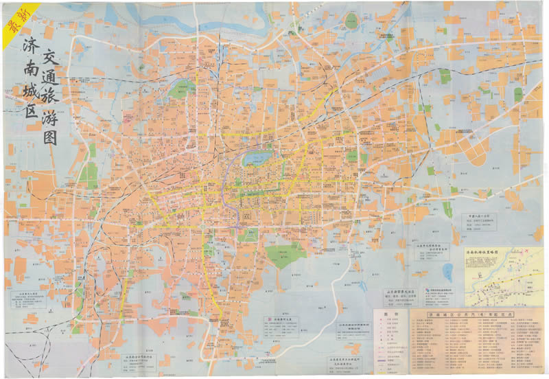 1999年《济南市交通旅游图》预览图1
