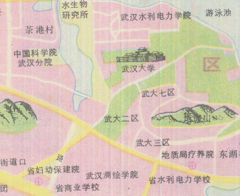 1986年《武汉市交通图》预览图4