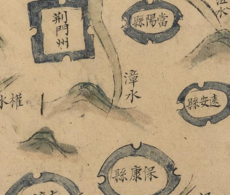 1821年《湖北省长江、汉水堤工图》预览图3