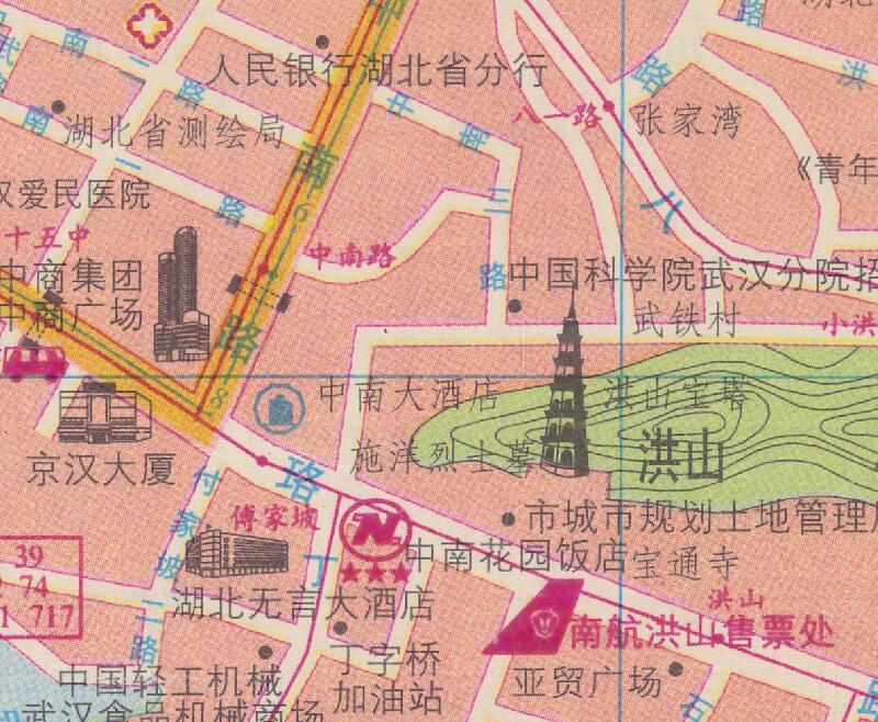 1999年《武汉市交通图》预览图4