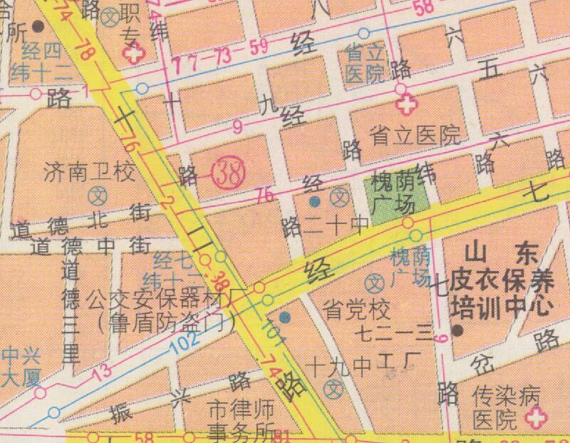 1999年《济南市交通旅游图》预览图4