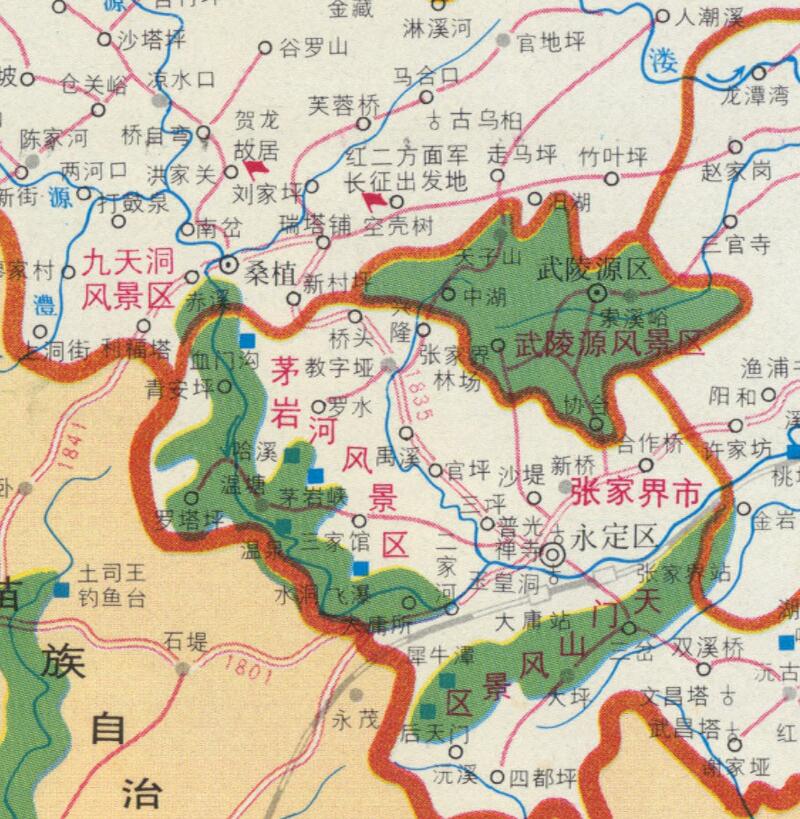 1994年张家界《武陵源导游图》预览图4