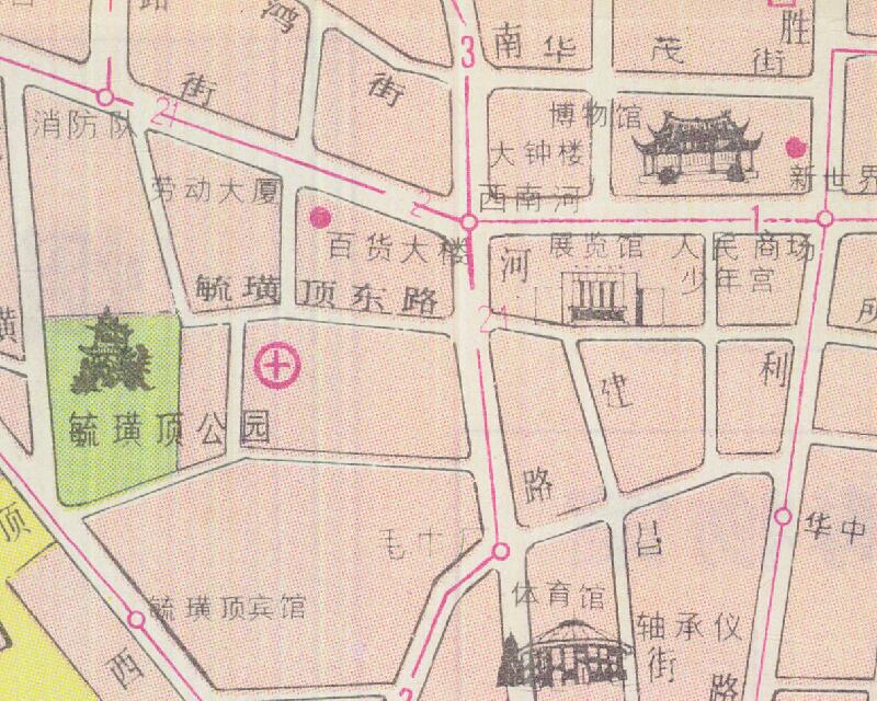 1990年《烟台市旅游交通图》预览图2