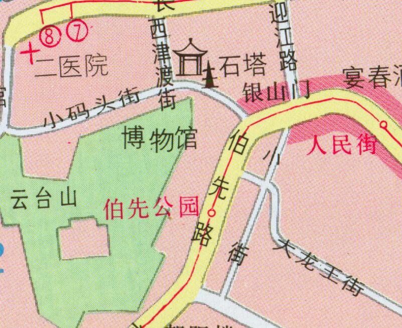1997年《最新镇江市交通旅游图》预览图3