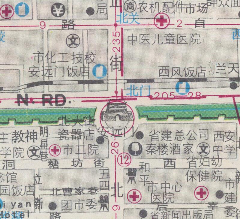 1999年《西安导游图》预览图3