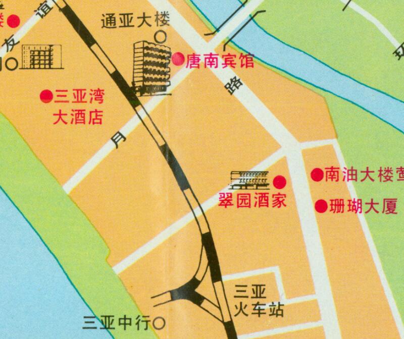 1988《三亚市交通游览图》预览图3