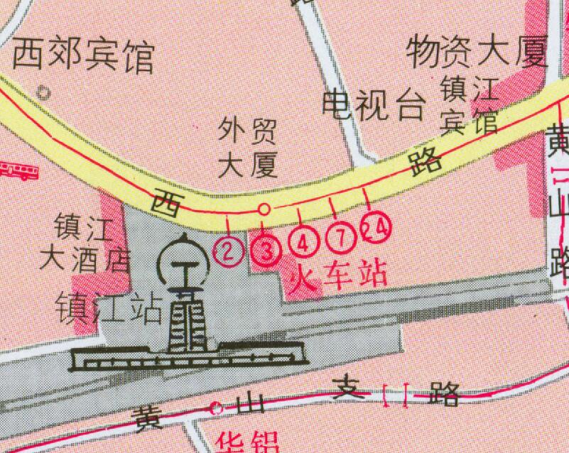1997年《最新镇江市交通旅游图》预览图4