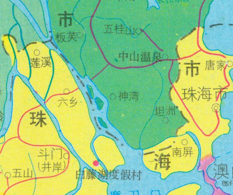 1990年《珠海交通旅游图》预览图4