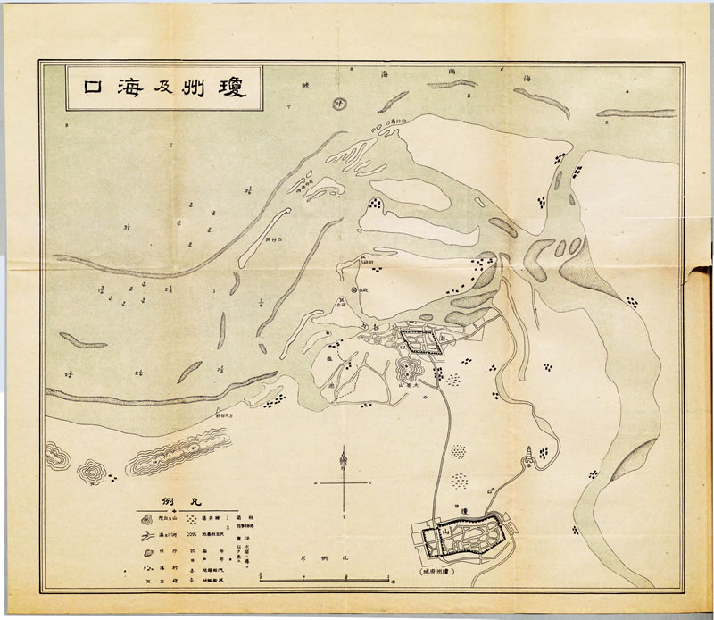 1918年《琼州及海口》地图预览图