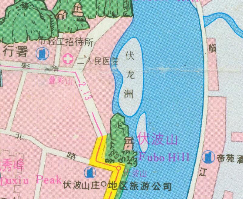 1991年《桂林交通游览图》预览图2