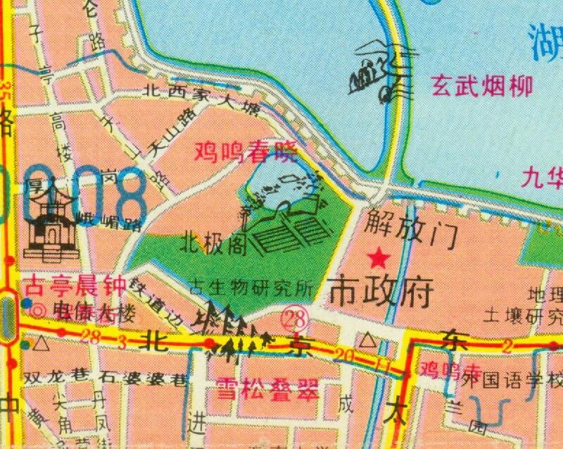 1991年《南京旅游图》预览图3