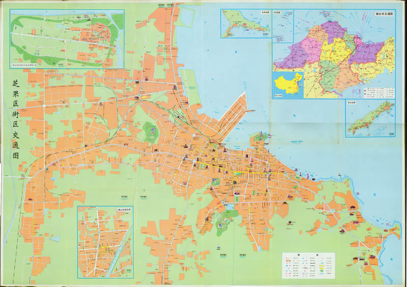 1992年《烟台交通游览图》预览图1
