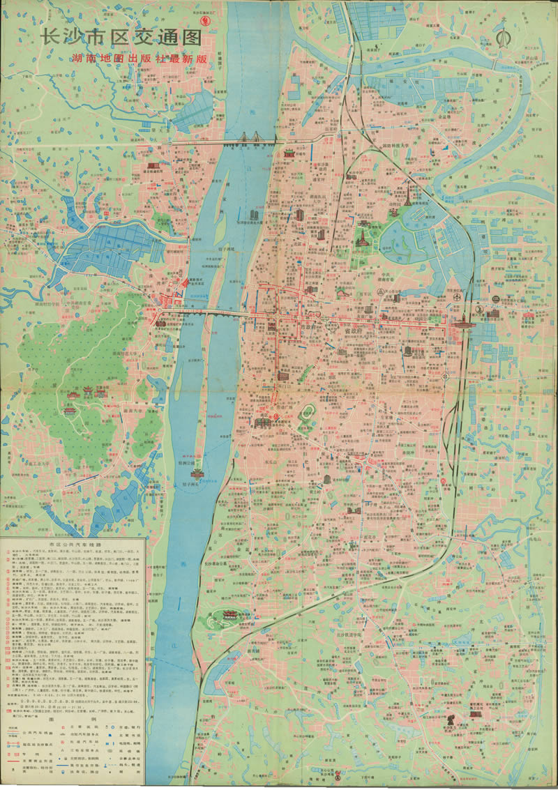 1994年《长沙旅游交通图》预览图1