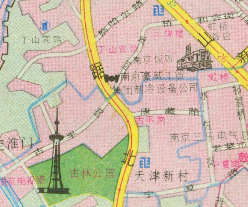 1997年《南京交通旅游图》预览图3