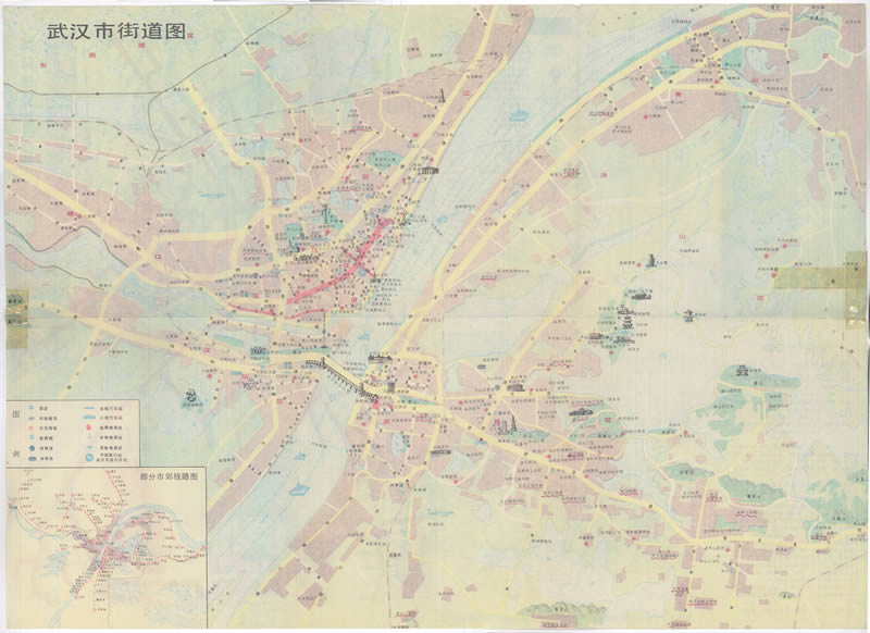 1987年《武汉交通图》预览图1