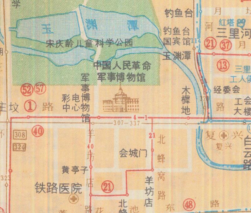 1987年《北京市区交通图》预览图4